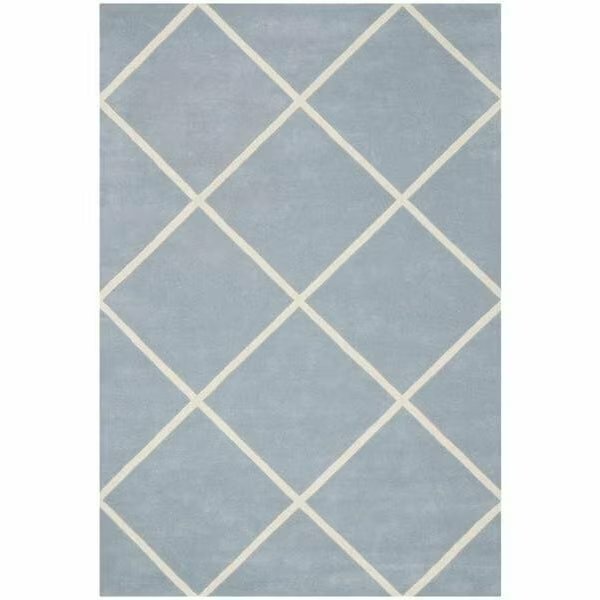 Chatham Hand Tufted Accent Rug- Blue - Ivory- 2 x 3 ft., Safavieh, Mfr#: CHT720B-2